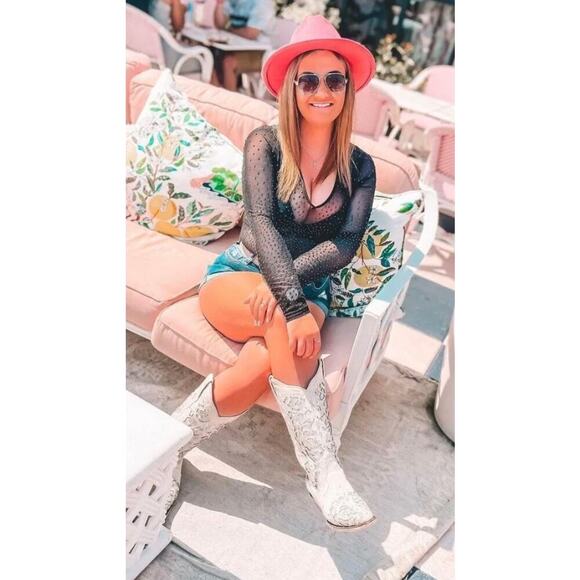 Corral A3397 White Glittered Inlay Crystals Wedding Cowboy Western Boots 6.5 M - Picture 16 of 16